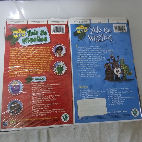 The Wiggles Yule Be Wiggling VHS tapes - Picture 2 of 2